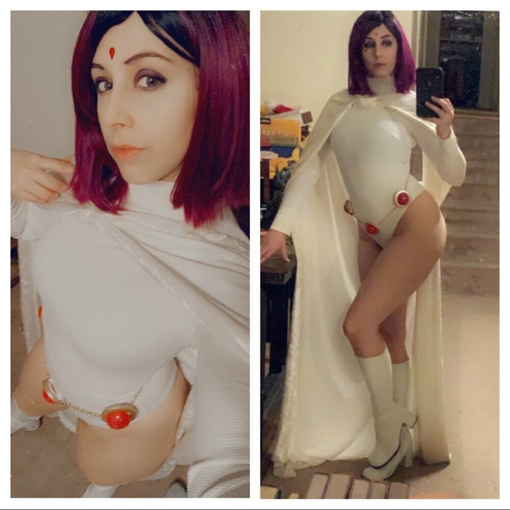 White Raven bodysuit piece